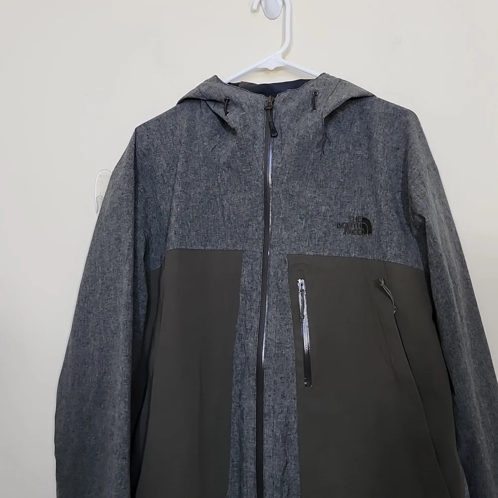 The North Face Men's Windbreaker Grey Full Zip Jacket Size XL